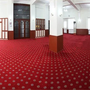 Sky Blue Border Masjid Carpet